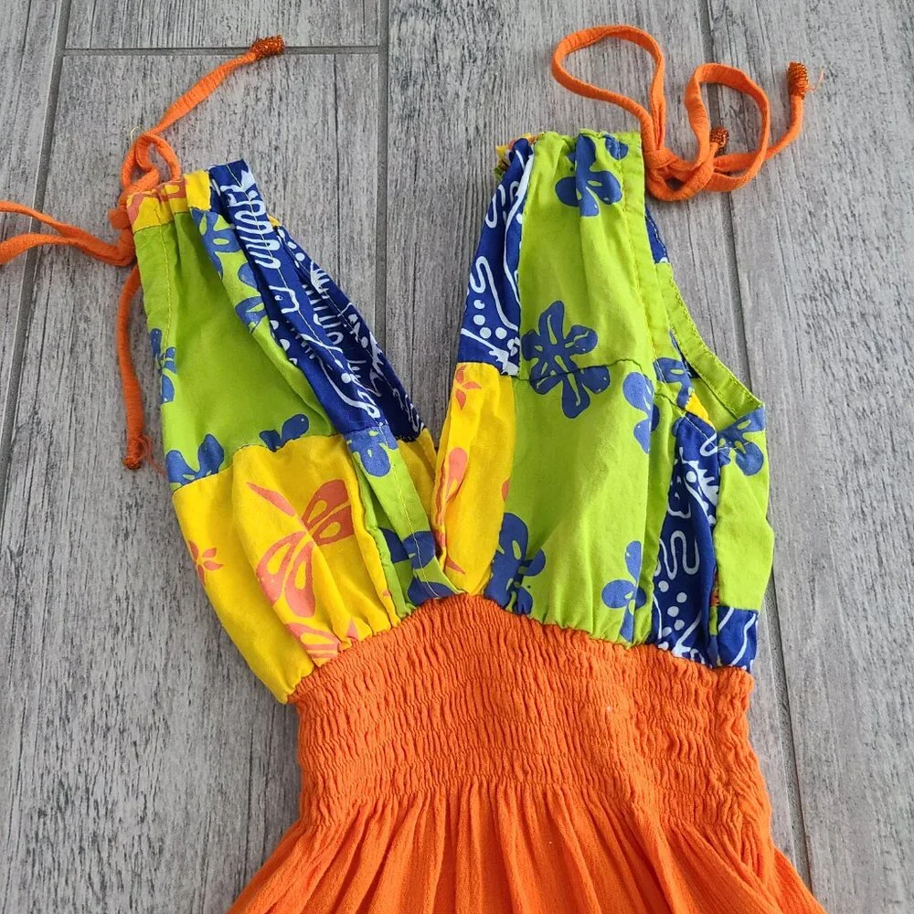 Balina Girls Colorful Hawaiian Sundress Size M